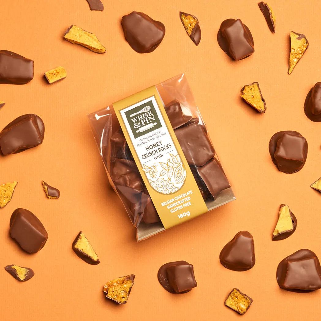 Honey Crunch Rocks Milk 180g (Styled)