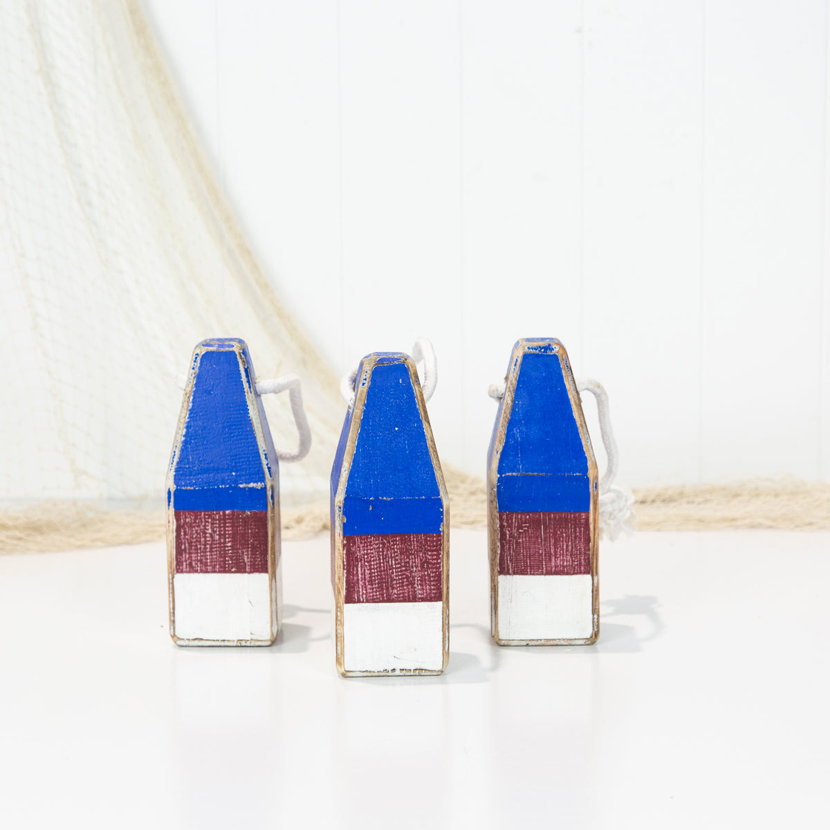 Buoy Small - Blue, Burgundy, White