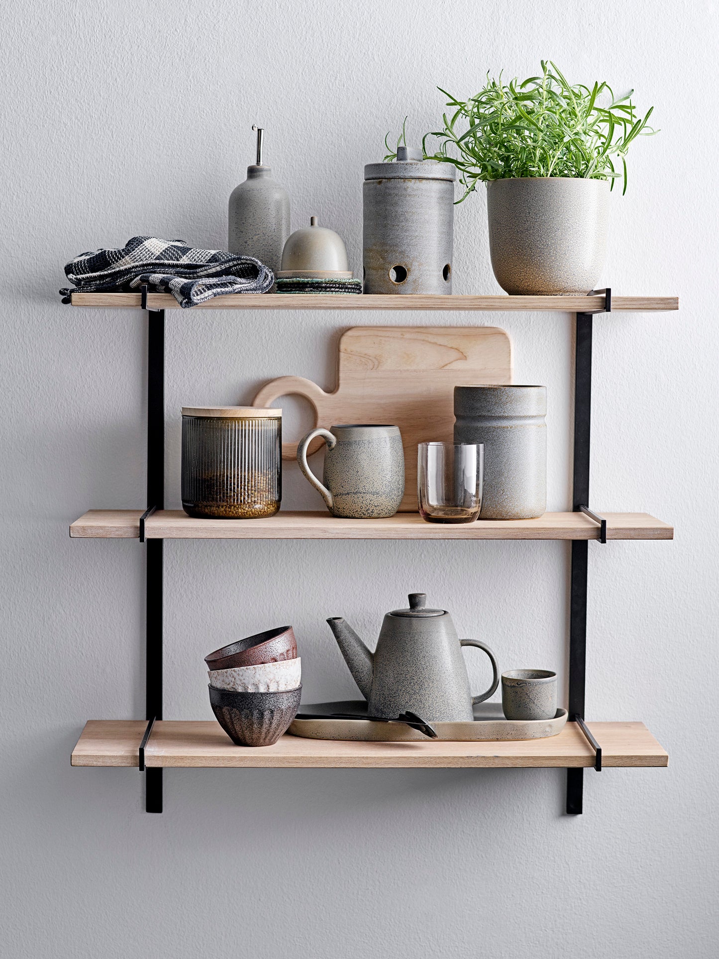 ケンドラ オイル&ビネガー、グレー、ストーンウェア