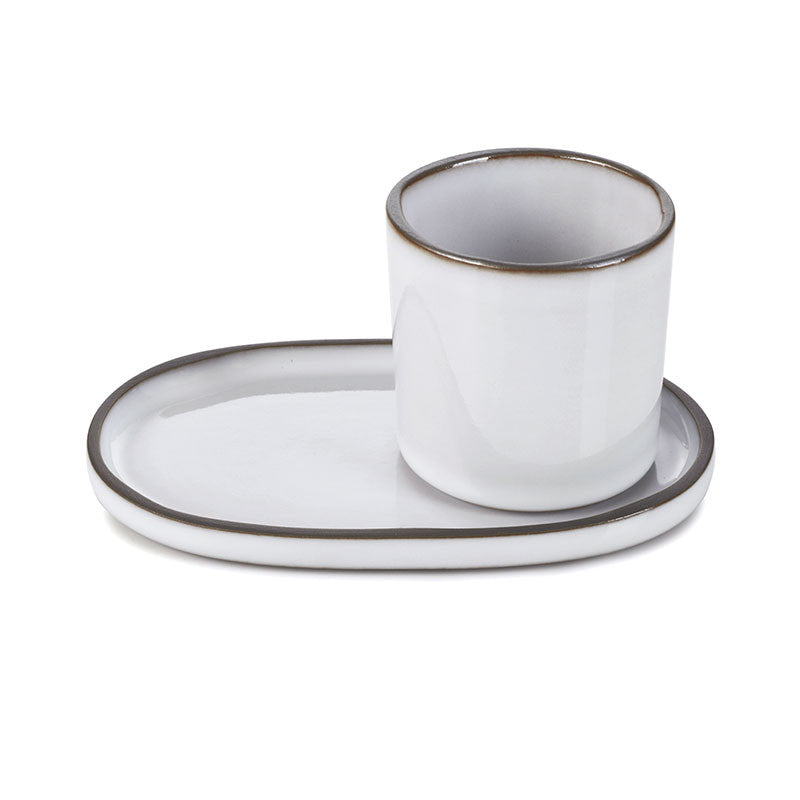 Revol coffee cup and saucer - black