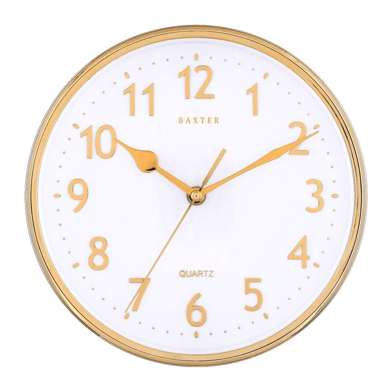 Baxter Emory Wall Clock 3D Foil 25cm Gold