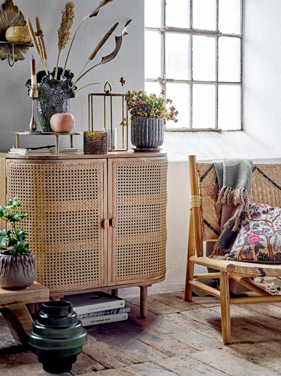 Drago 花盆配托盘,绿色,陶器