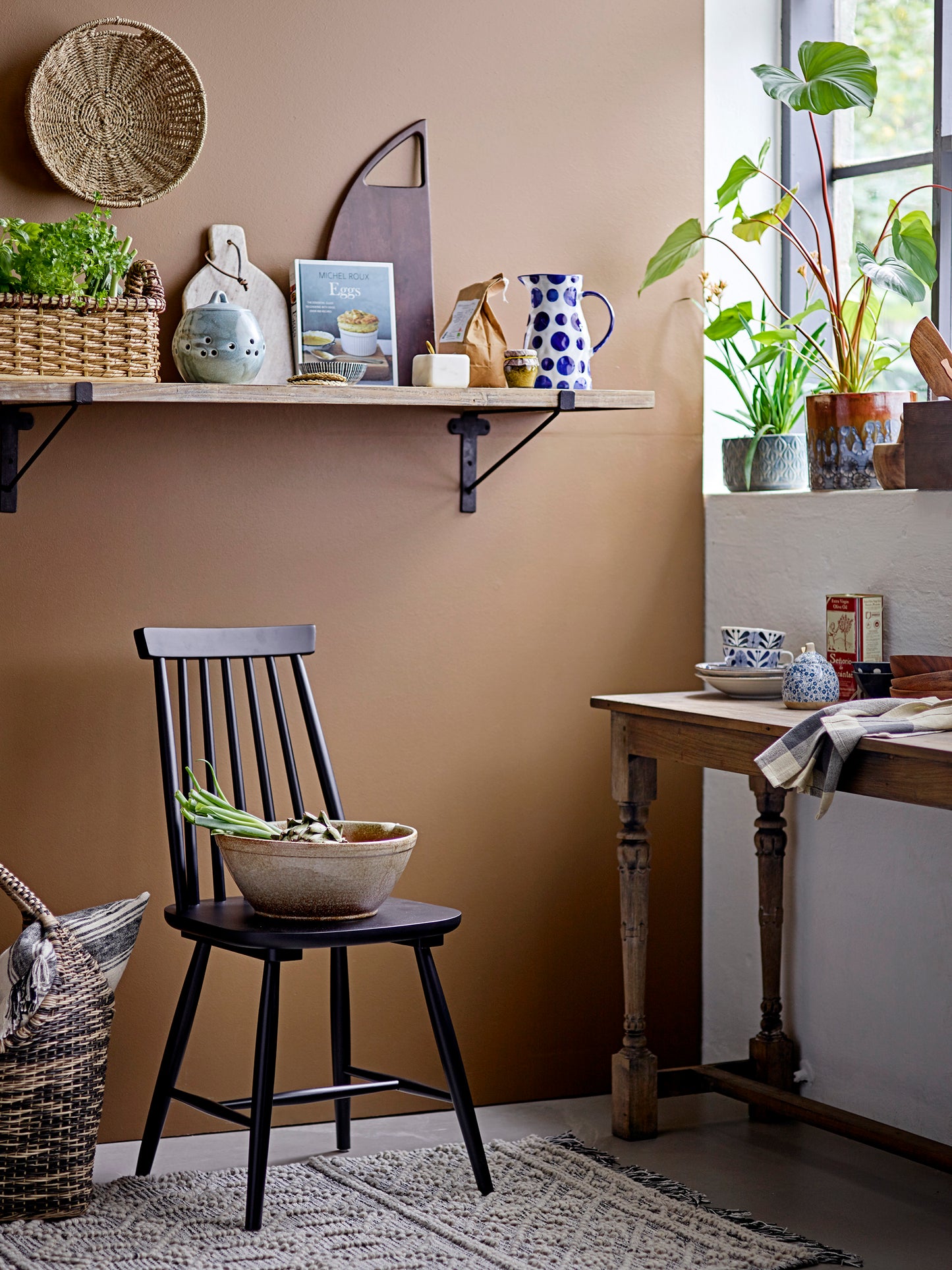 カメリアボウル、青、磁器