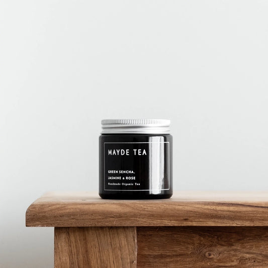 Green Sencha, Jasmine & Rose 15 SERVE MINI JAR