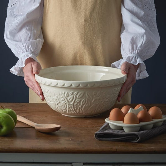 In the Forest Fox Cream Mixing Bowl S12 (29cm)