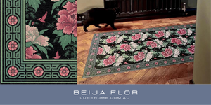 Bloomin' Marvellous; Blush Green, Vinyl Floor Rug