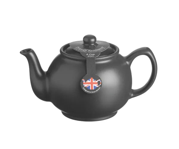 Matt Black Teapot - 6cup/1100ml