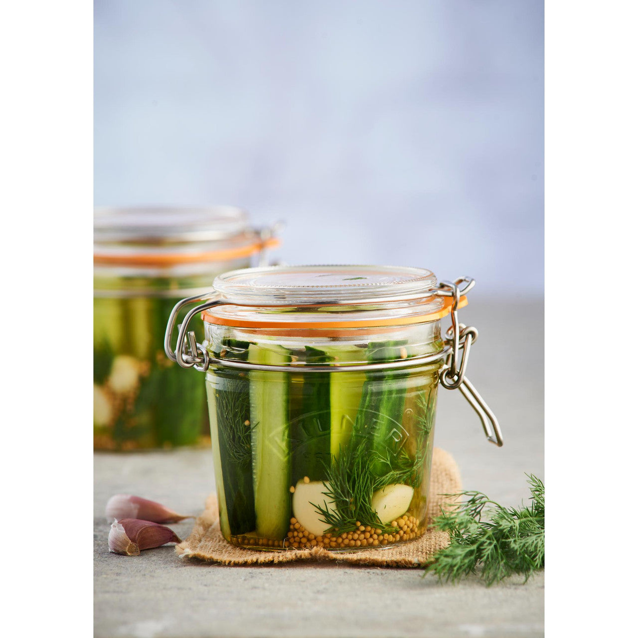 Round Clip Top Jar, 350ml