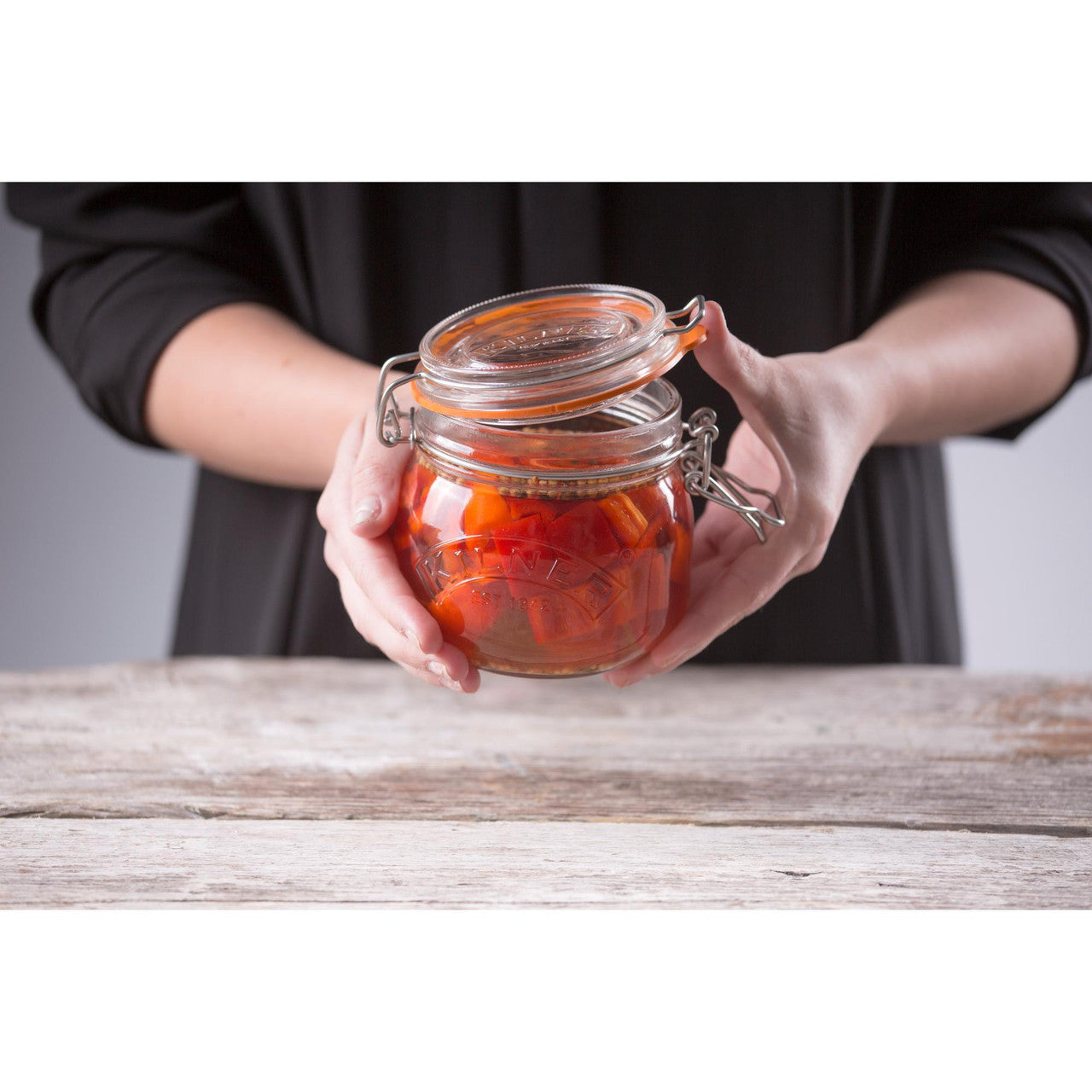 Round Clip Top Jar, 500ml