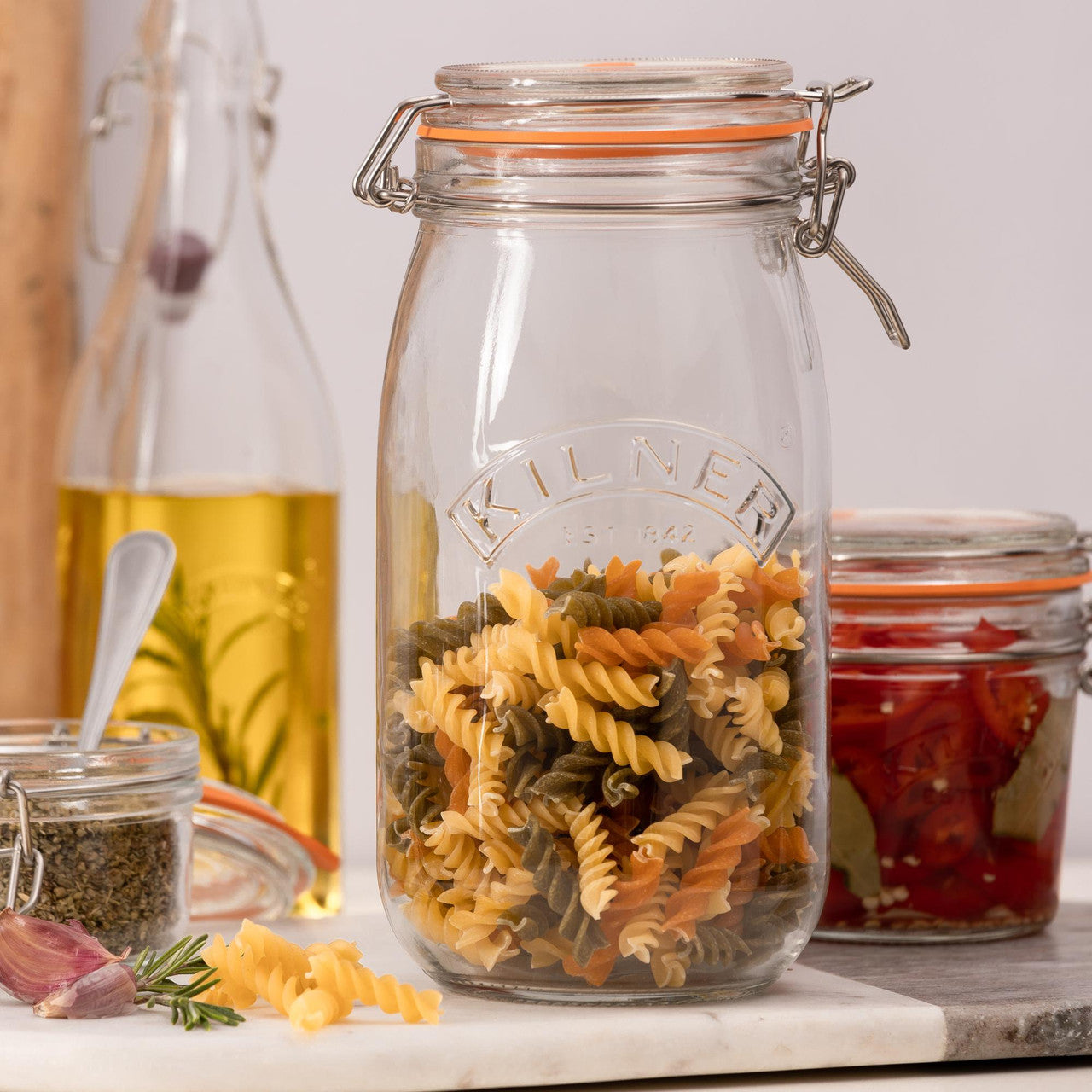 Round Clip Top Jar, 1.5 Litre