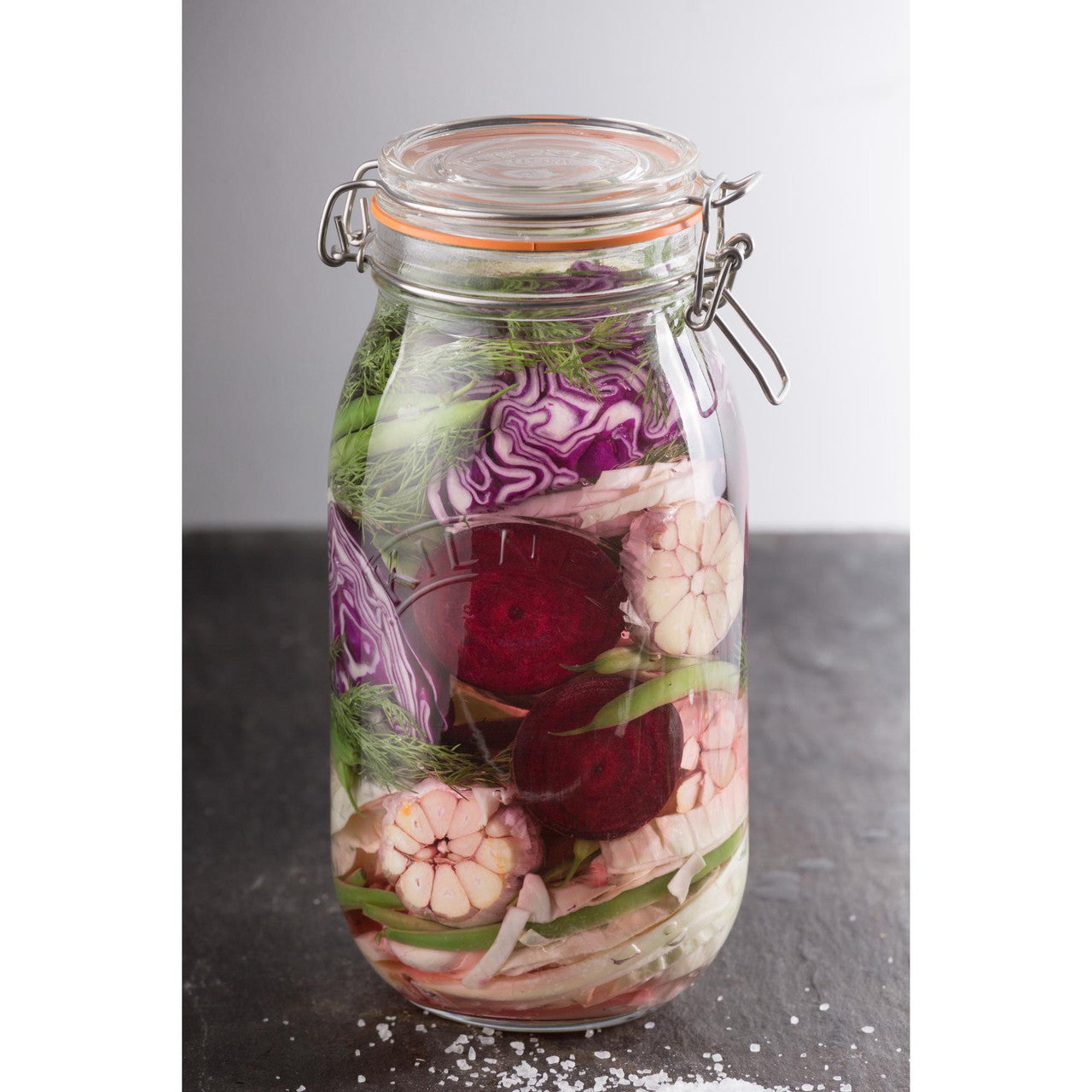 Round Clip Top Jar, 1.5 Litre