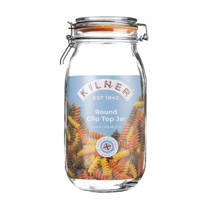 Round Clip Top Jar, 3 Litre