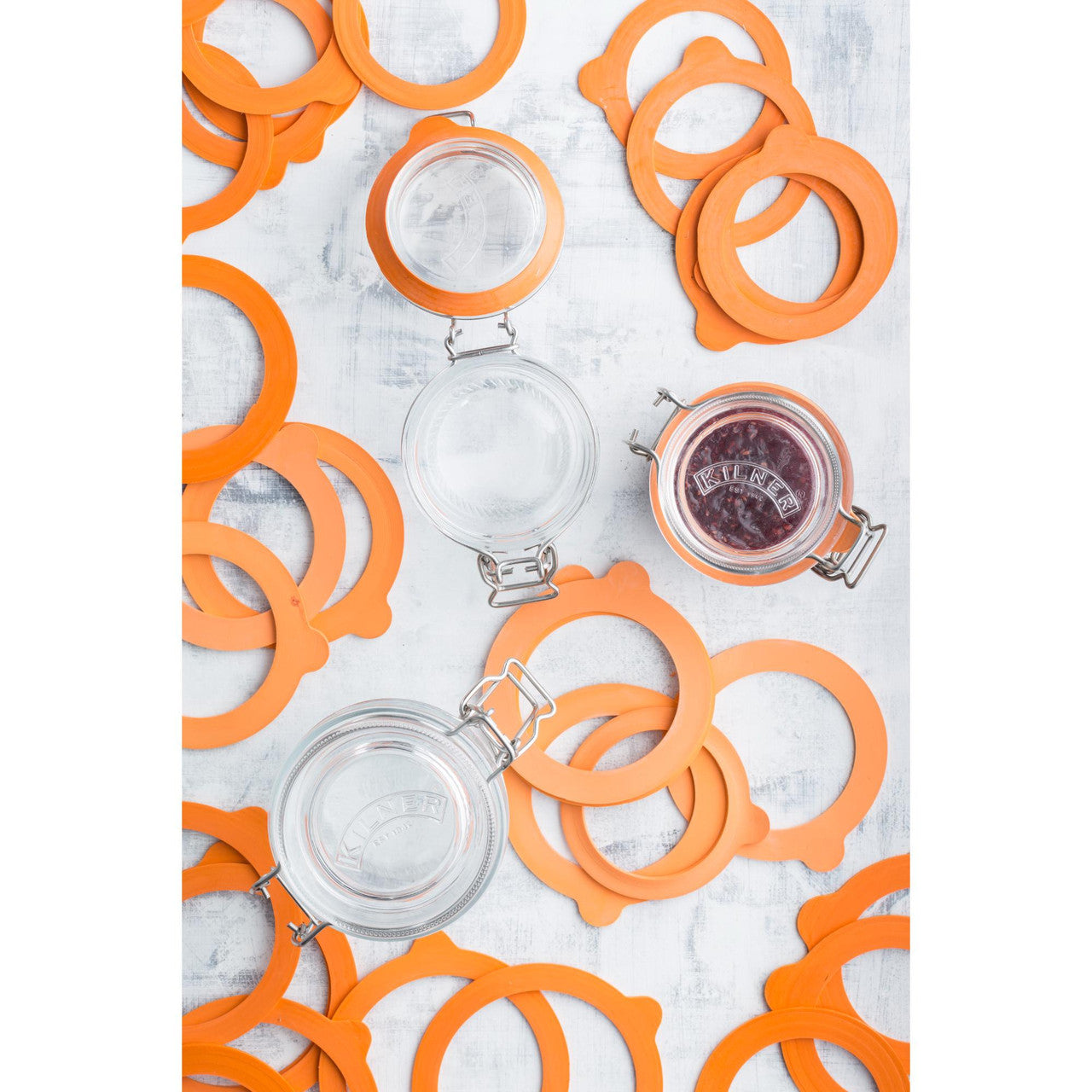 Replacement Standard Rubber Seals (Pack of 6), Suitable for 0.35, 0.5, 1, 1.5, 2 Litre Jar