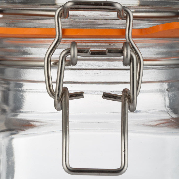 Square Clip Top Jar, 250ml / 9 x 8.5cm