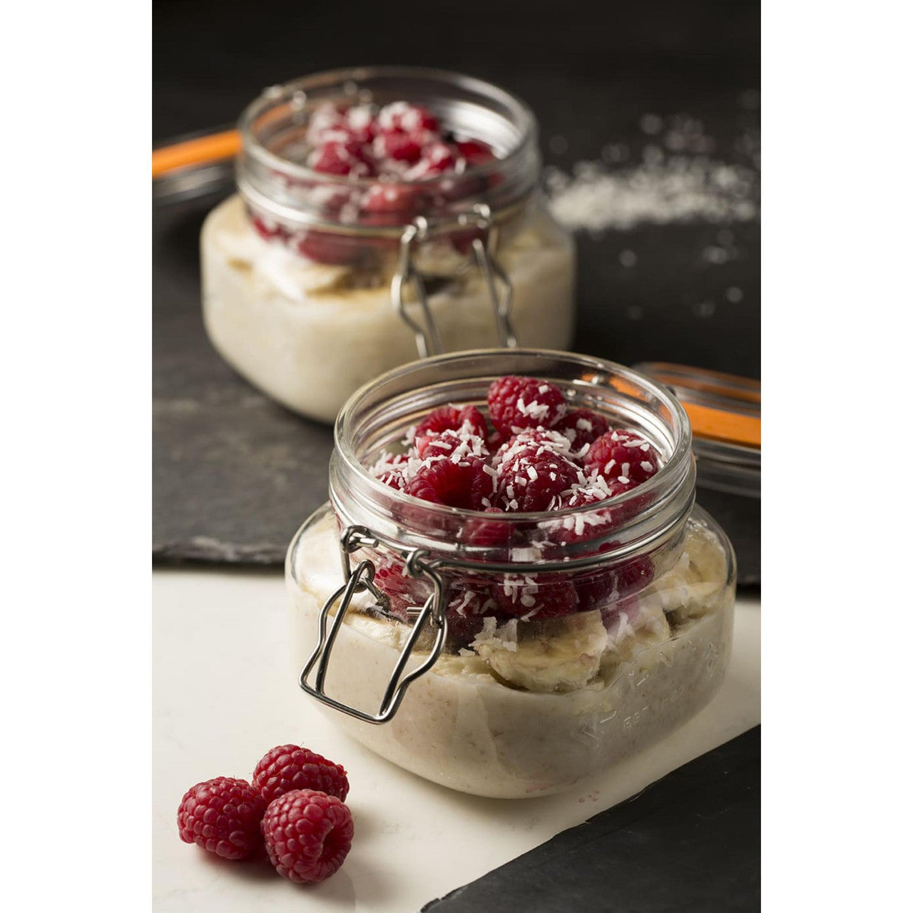Square Clip Top Jar, 500ml