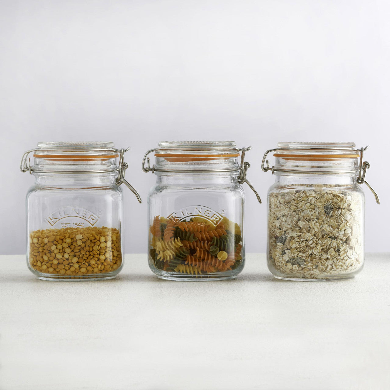 Square Clip Top Jar - 1 Litre