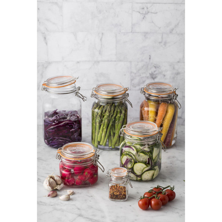 Square Clip Top Jar, 3 Litre