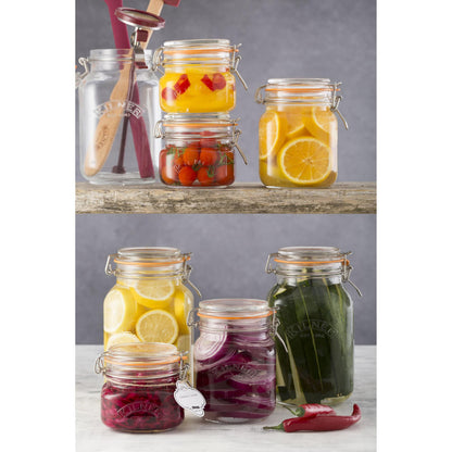Square Clip Top Jar, 2 Litre