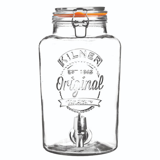 Round Storage Jar with Dispensing Tap, 8 Litre