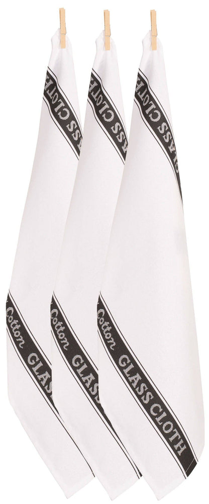 Glass Cloths 100% Cotton - Set of 3