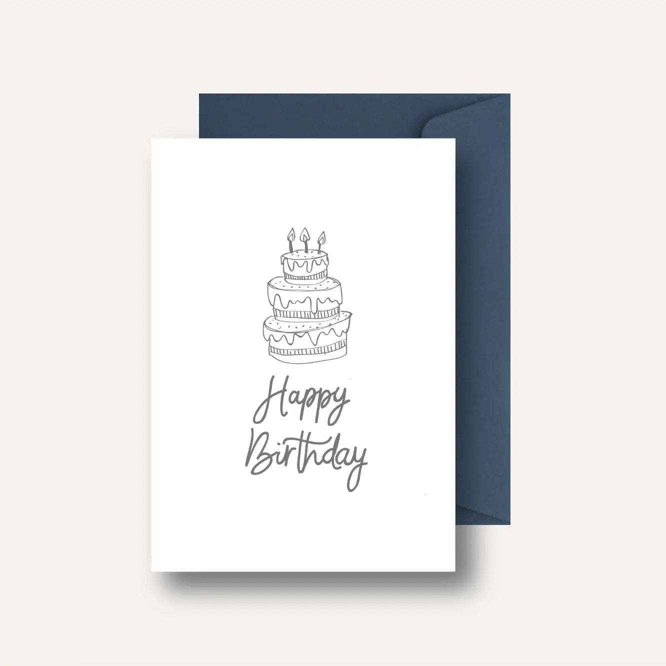 Happy Birthday Card - Cake