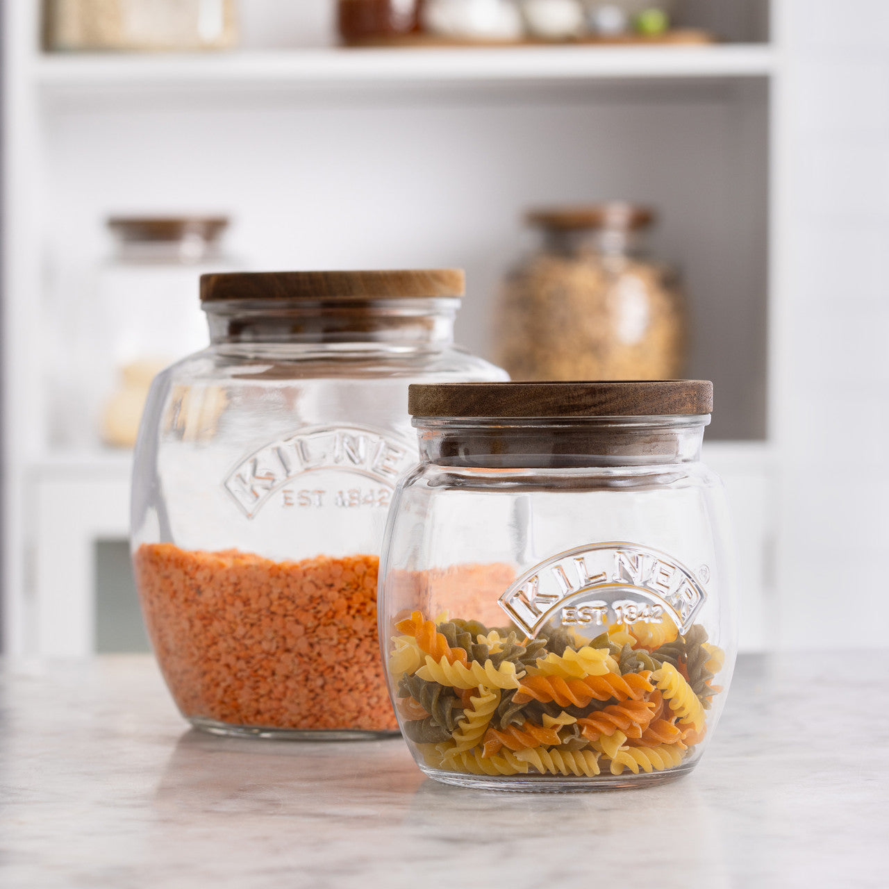 Kilner Universal Jar with Wooden Lid - 2L