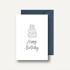 Happy Birthday Card - Cake