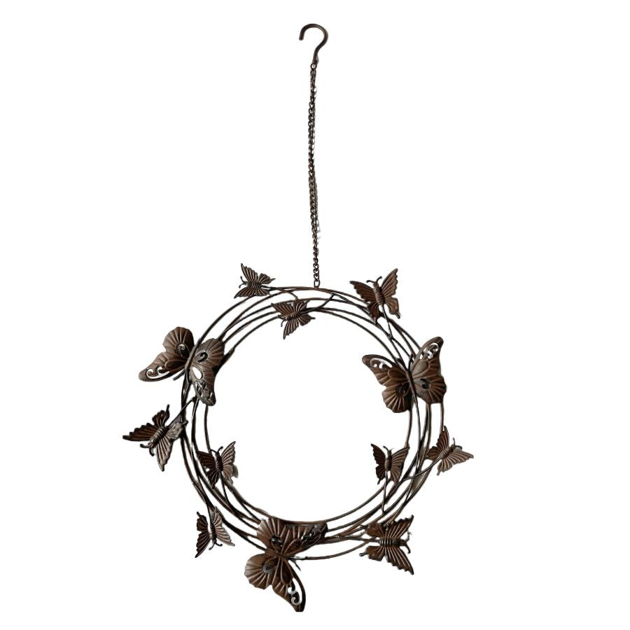 Hanging Circle of Butterflies on Chain 36.5x2x36.5cm-75cm
