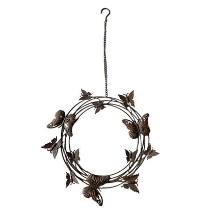Hanging Circle of Butterflies on Chain 36.5x2x36.5cm-75cm