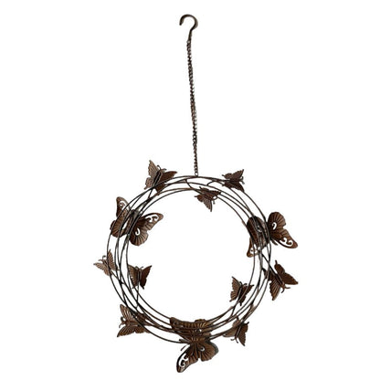 Hanging Circle of Butterflies on Chain 36.5x2x36.5cm-75cm