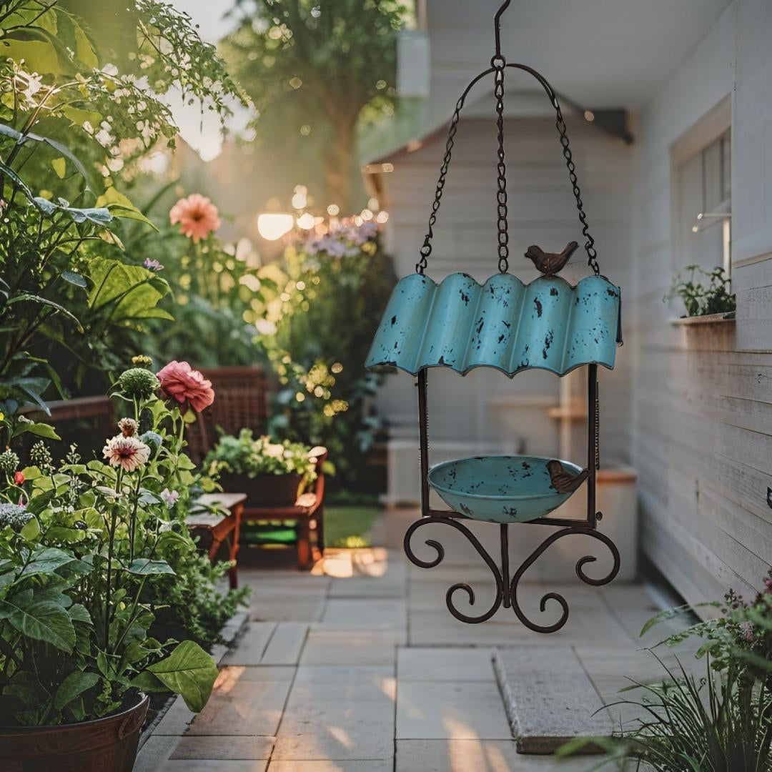 Corrugated Hanging Birdfeeder 27x47-85cm