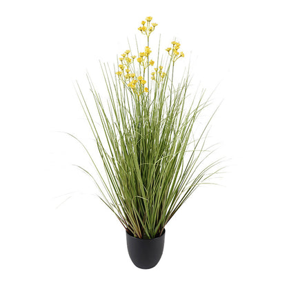 Potted Artificial Grassy Spring Wildflower 50x50x85cm