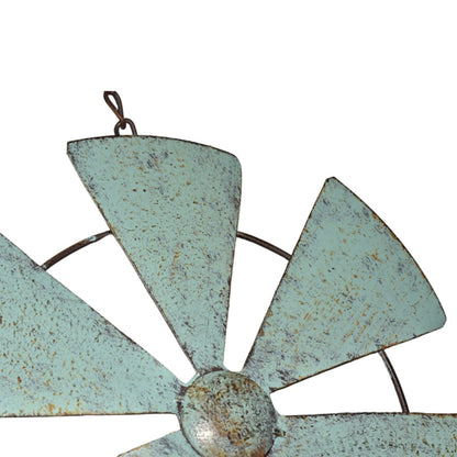 Hanging Welcome Windmill w/Bell + Dragonfies 31.5x6.5x88cm