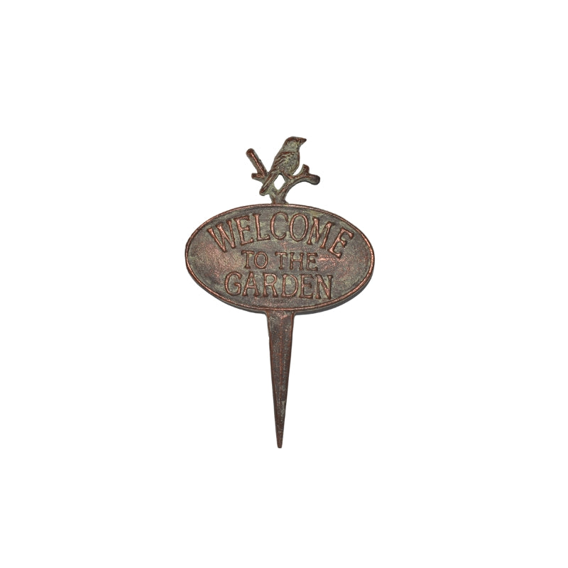 Welcome to the Garden Cast Iron Stake 20x1x32.5cm