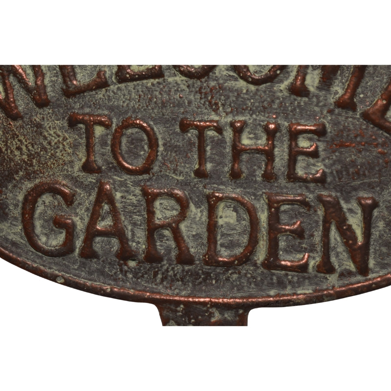 Welcome to the Garden Cast Iron Stake 20x1x32.5cm