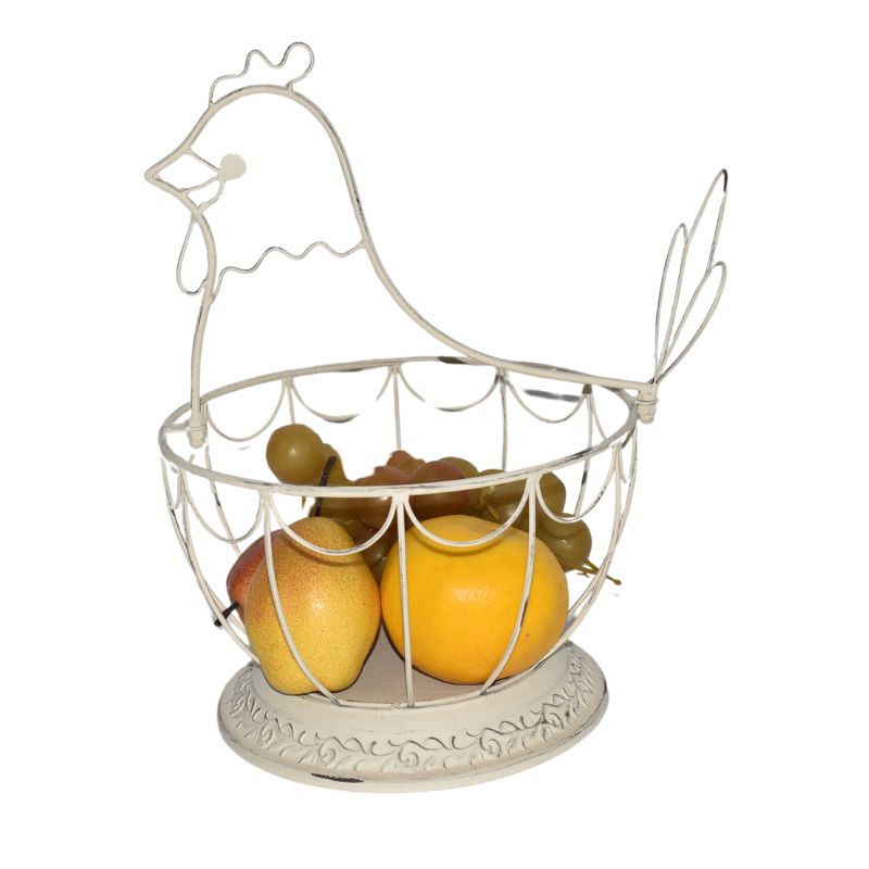 Chicken Shape Footed Bowl/Basket 30x25x25.5cm