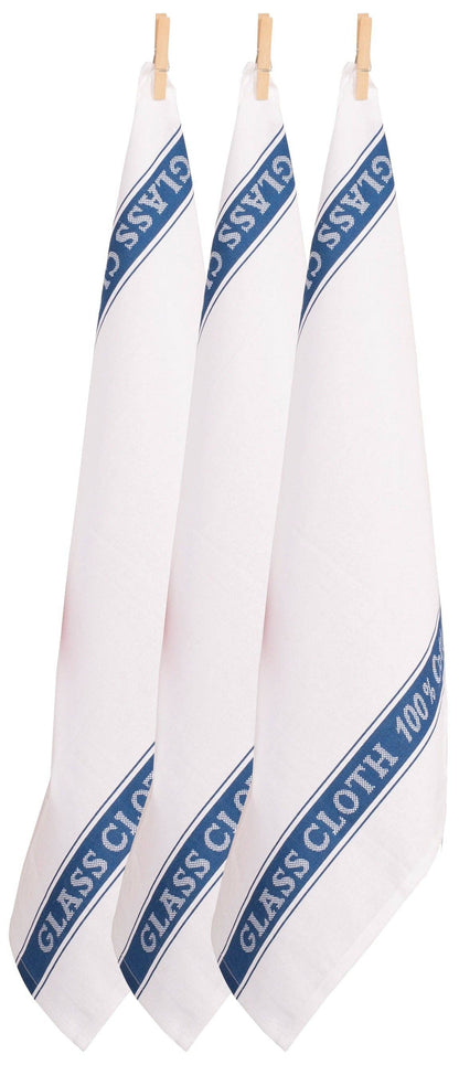 Glass Cloths 100% Cotton - Set of 3