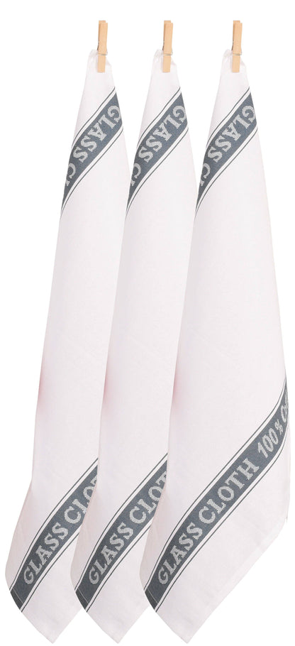 Glass Cloths 100% Cotton - Set of 3