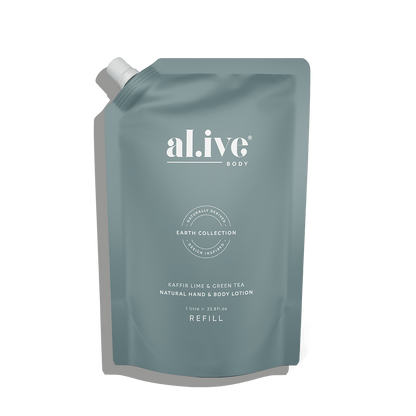 1 Ltr Lotion Refill - Kaffir Lime & Green Tea