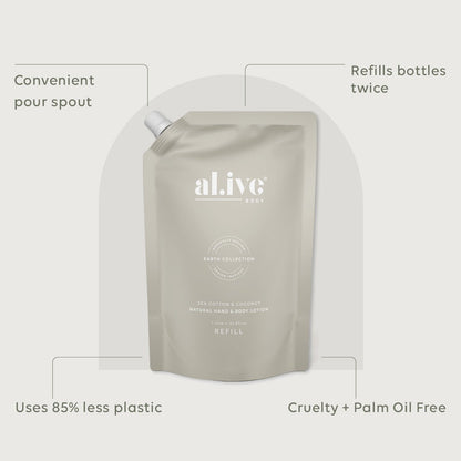 1 Ltr Lotion Refill - Sea Cotton & Coconut