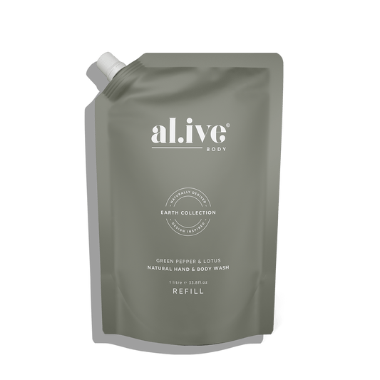 1 Ltr Wash Refill - Green Pepper & Lotus