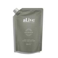 1 Ltr Wash Refill - Green Pepper & Lotus
