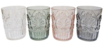 10Pk - Acrylic Tumbler Scollop Blush