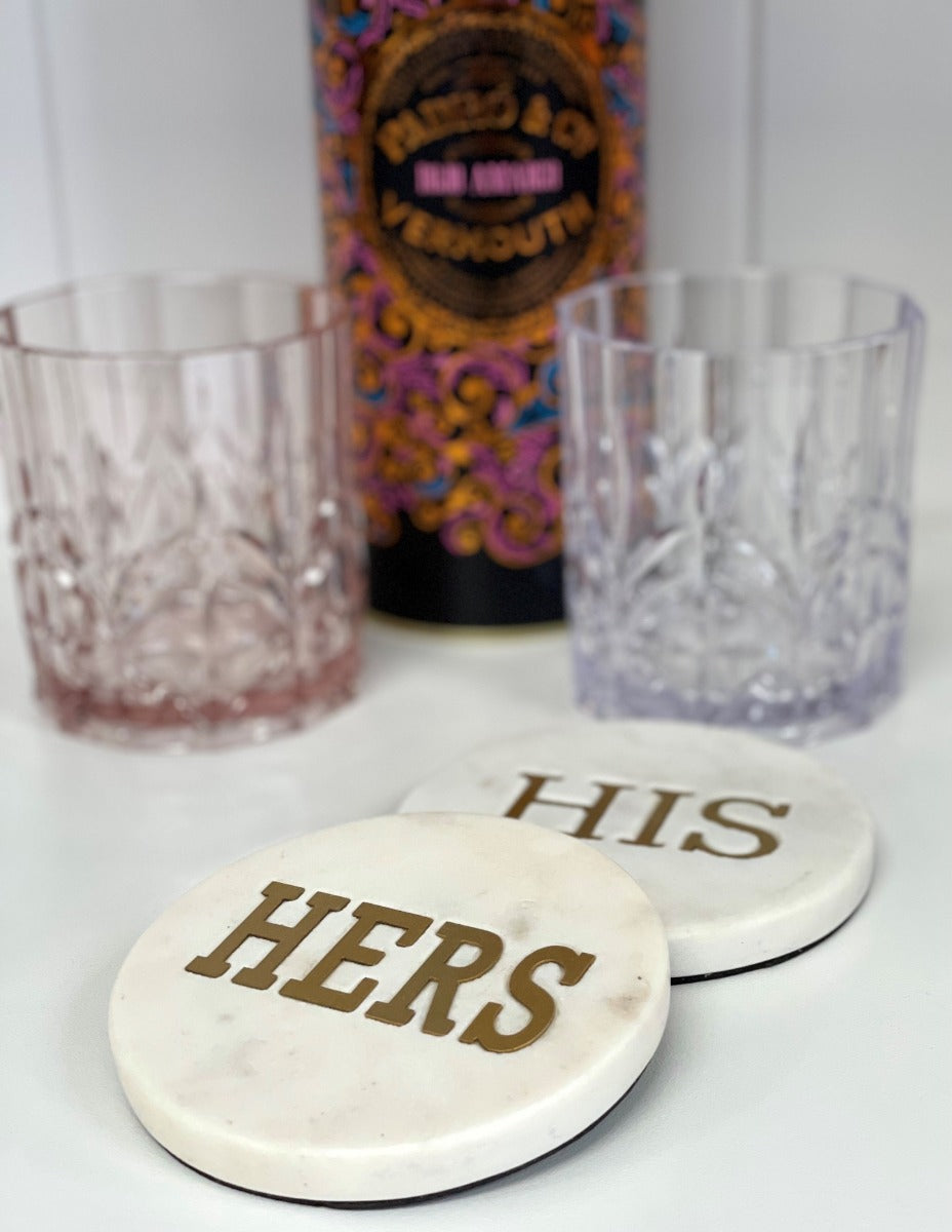 125K - His & Hers Marble Coasters