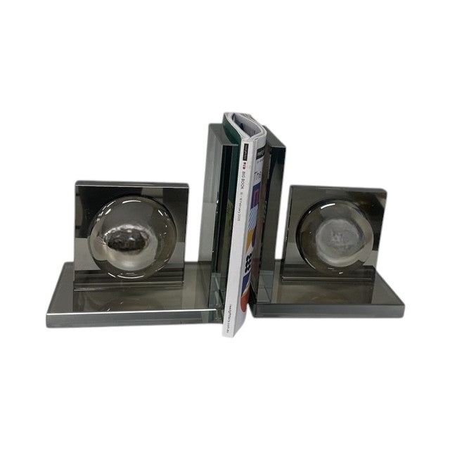 126T 100% Crystal Smoke Abstract Bookends