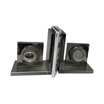 126T 100% Crystal Smoke Abstract Bookends