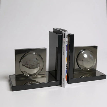 126T 100% Crystal Smoke Abstract Bookends