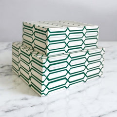 130B Resin Decor Box Moss Green Links Small