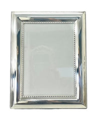 135F Silver Concave Bead Frame 5X7