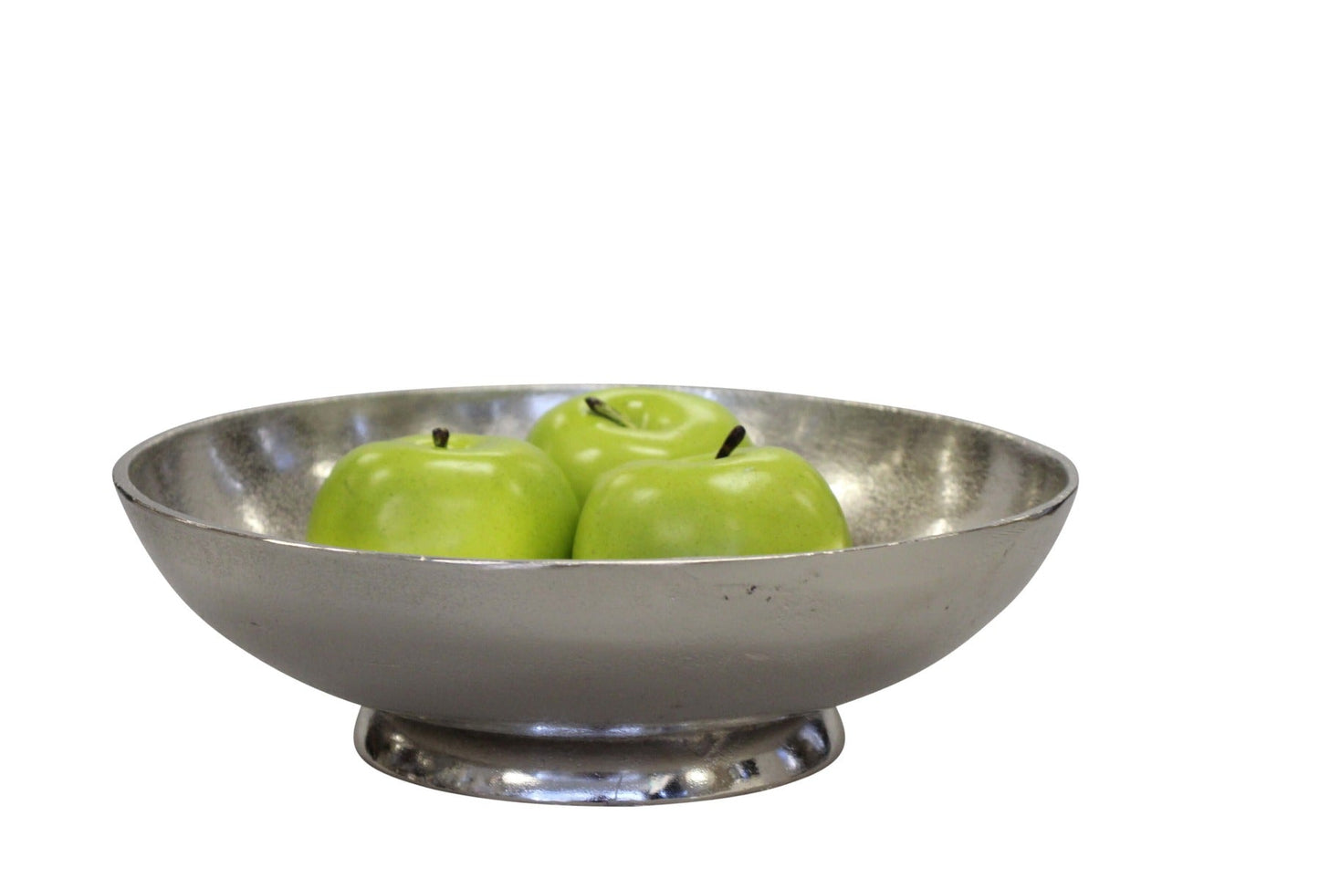 147H - Round Natural Finish Footed Fruit Bowl